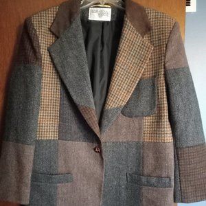 patchwork blazer, Size 13/14